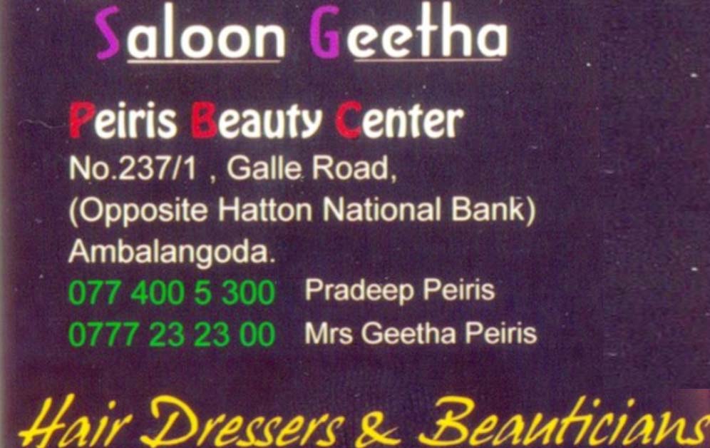 Saloon Geetha & Peiris Beauty Center
