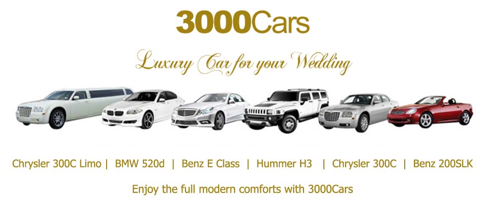 3000 WEDDING CARS 